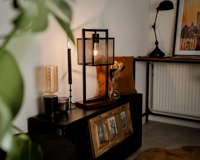 Rama din tec pentru 3 fotografii, 55 x 28 cm