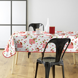 Fata de masa cu model fructe CERISE, 140 x 240 cm, plastic