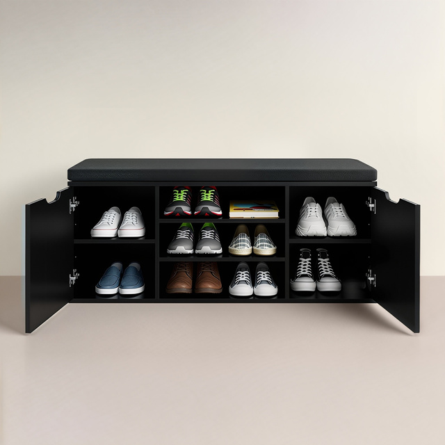 Dulap pentru pantofi cu loc de șezut PORTA, 103 x 30 x 46 cm