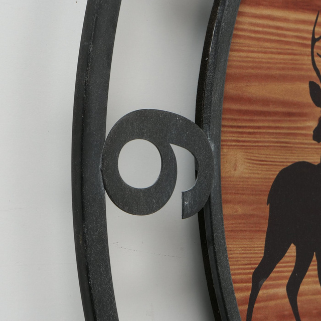 Ceas de perete cu motiv de iarnă, LUDWIG, Ø 70 cm