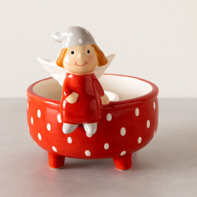 Candelabru cu îngeraș pentru o singură lumânare MALENA