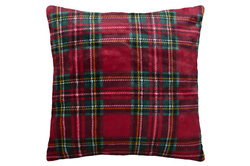 Perna de Crăciun KLAUS cu carouri scoțiene, 45 × 45 cm