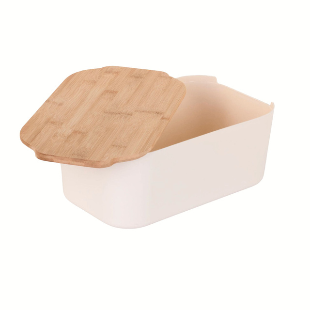 Cutie de paine cu capac din bambus, 33 x 18,5 x 12 cm