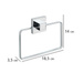 Suport baie universal Quadro, Argintiu, 18,5x14x3,5 cm, WENKO