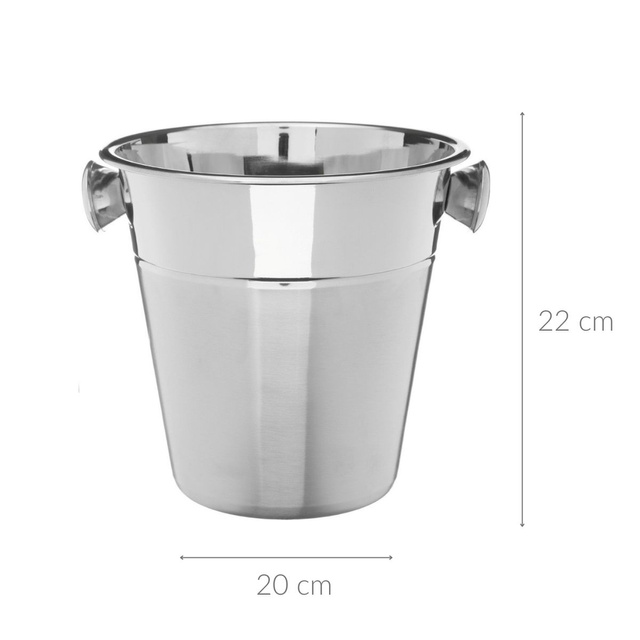 Frapiera pentru vinuri COOLER, pentru racirea bauturilor alcoolice, 22 cm