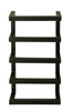Suport pentru prosoape, otel, negru mat, 4 rafturi, FONDIRO, WENKO