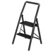 Scara pliabila, 2 trepte, Negru, WENKO