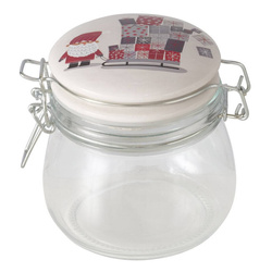 Borcan cu capac din porțelan MONTI, 450 ml