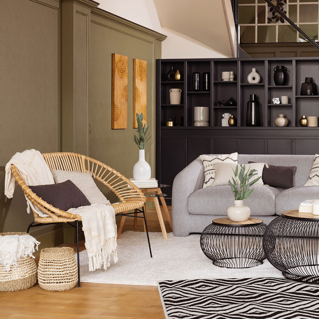 Set 3 cosuri depozitare din trestie