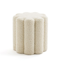 Pouf decorativ Bouclé, 38 x 40 cm, MOKA