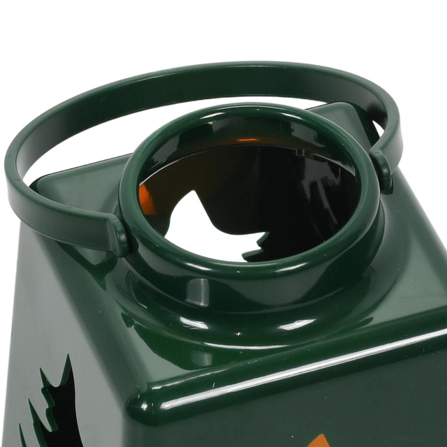 Lanterină de Crăciun cu lumânare LED, 14 cm, verde