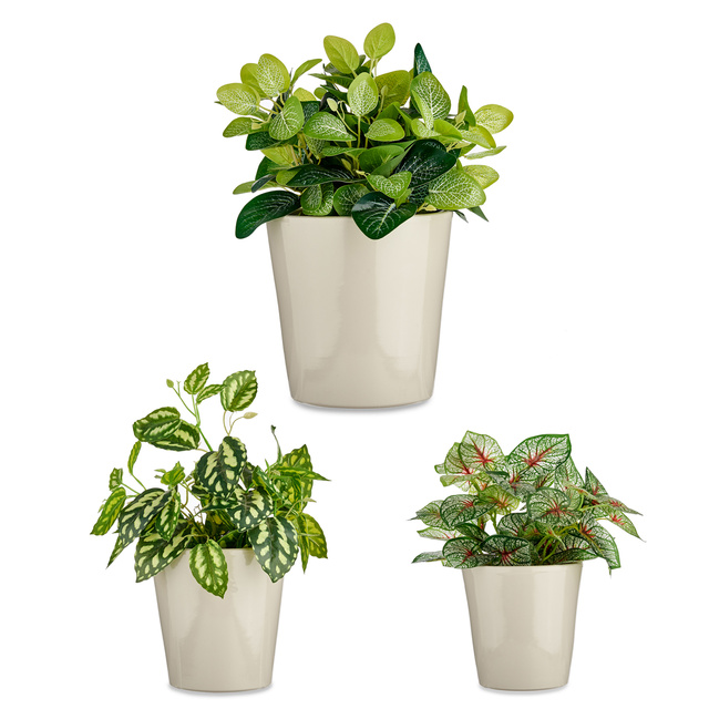 Set ghivece ceramice CONICAL, 3 buc