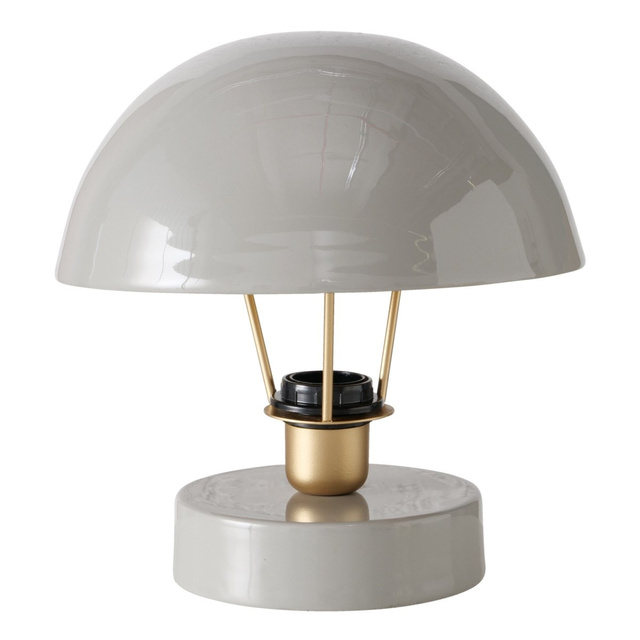 Lampa de masa metalica Clover, abajur gri, Ø 25 cm