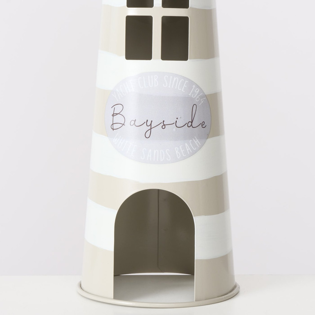 Un set de decoratiuni metalice in forma de faruri SANDS, inaltime 40-57 cm