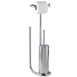 Suport pentru hârtie igienică și perie pentru toaletă, UNIVERSALO - 3 în 1, WENKO