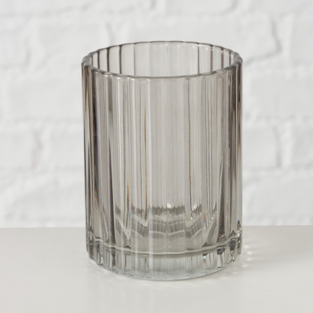 Sticla pentru periuta de dinti cu nervuri BANGO, Ø 7,7 cm