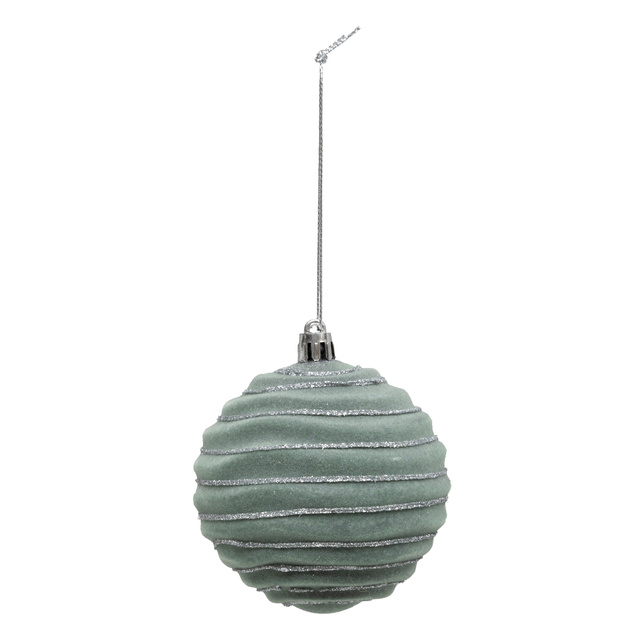 Set globuri cu model cu sclipici, Ø 8 cm