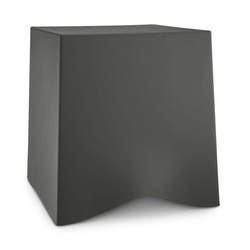 Taburet de baie din plastic, BRIQ, KOZIOL, alb din bumbac