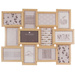 Rama foto colaj 12 fotografii, Bej, 60x46x3 cm