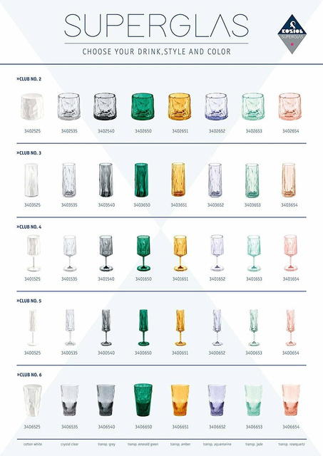 Pahar inalt CLUB EXTRA pentru bauturi, KOZIOL