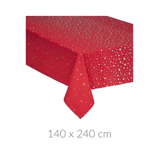 Fata de masa decorativa cu stele, 140 x 240 cm