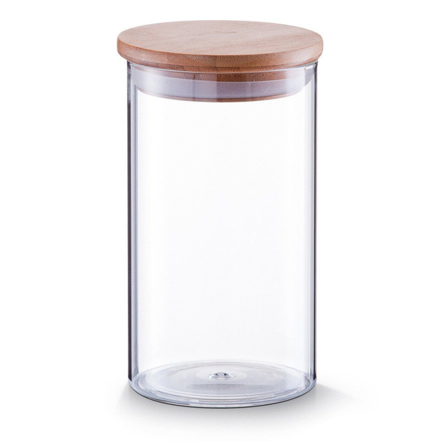 Recipient din sticlă cu capac din bambus, 1000ml, ZELLER
