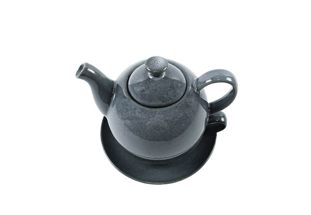 Ceainic cu ceașcă CALLIE, ceramică, 500 ml