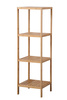 Raft din bambus, 4 rafturi, 115 x 35 x 35 cm, Kesper