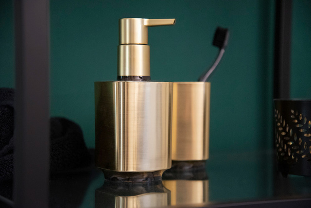 Pahar de periuță de dinți AURON, auriu, WENKO