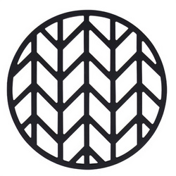 Tăviță din silicon pentru oală fierbinte, neagră