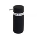 Dispenser săpun lichid RUBBER, 16 cm, Negru, ZELLER