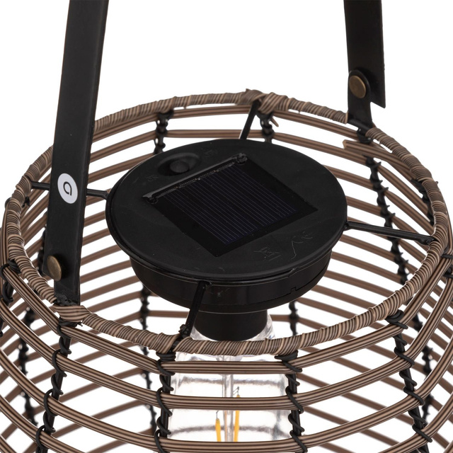 Felinar solar Viky, metal, inaltime 26 cm