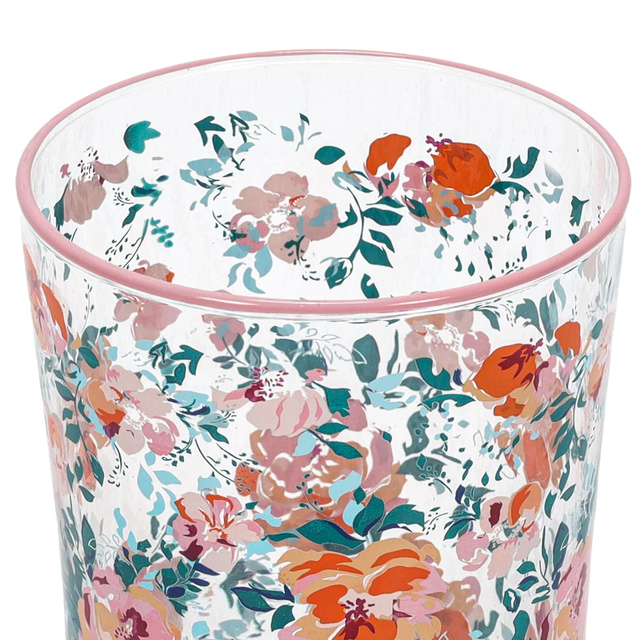 Pahar mare cu model floral, 510 ml