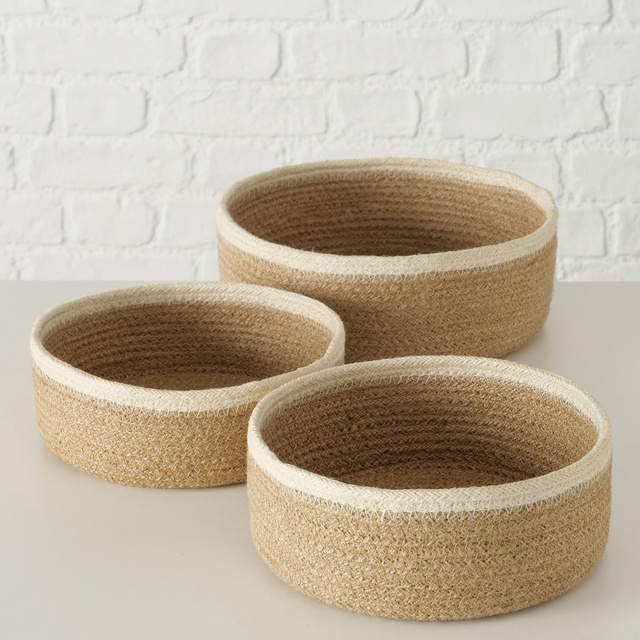 Cosuri decorative Cunas, 3 bucati, iuta