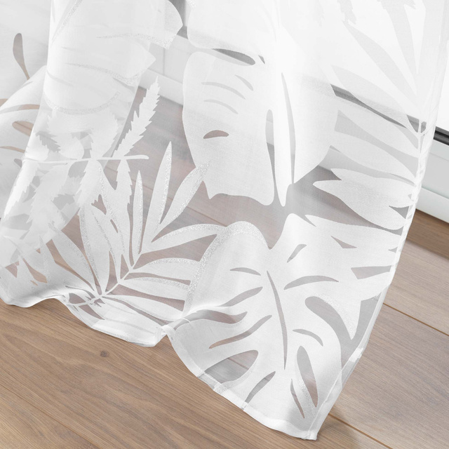 Perdea cu model de plante MAGNOLIA, 140 x 240 cm