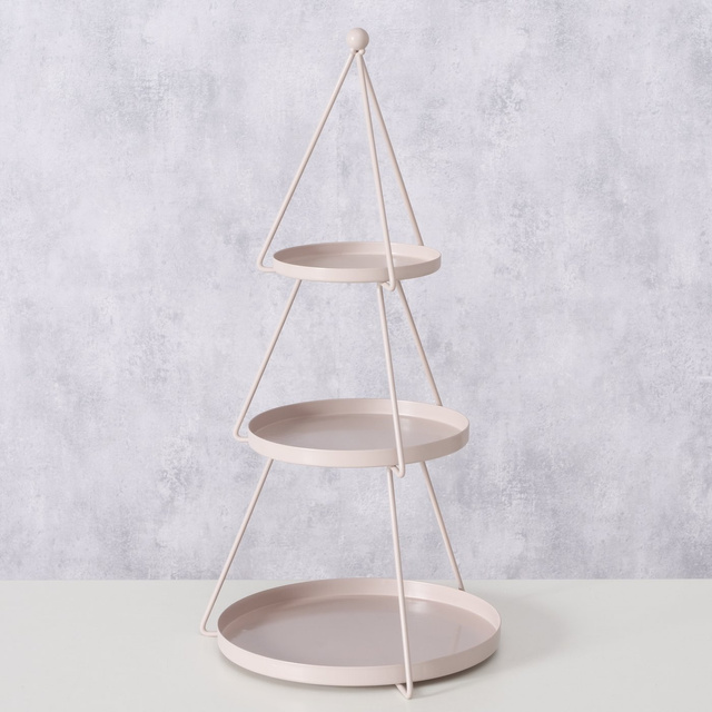 Pateră decorativă cu trei etaje JOGAN în formă de brad, înălțime 46 cm