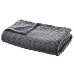 Pătură moale, cuvertură de pat LOSAN, carouri 3D, 125 x 150 cm