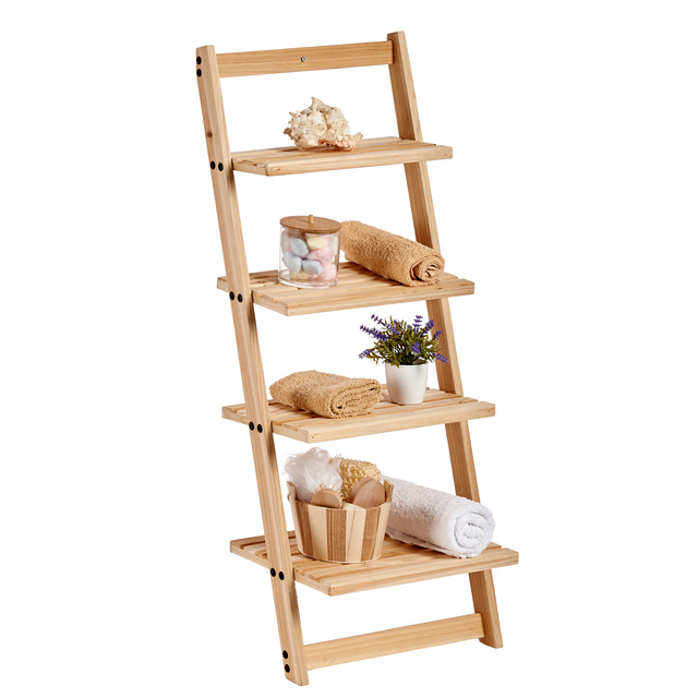 Raft de baie cu coș pentru rufe CLEAR, 156,5 x 41 x 4 cm