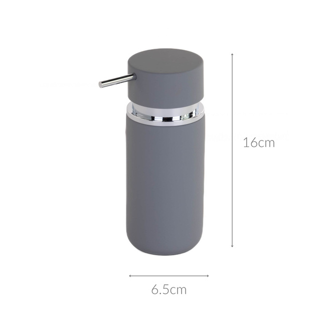 Dispenser sapun lichid RUBBER, Gri, 300 ml, Zeller