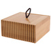 Organizator baie din bambus, 15 x 15 x 7 cm