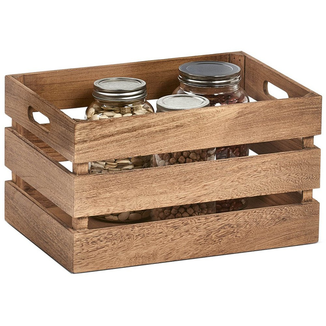 Cutie depozitare VINTAGE Zeller, Lemn, 25 x 20 cm, Maro