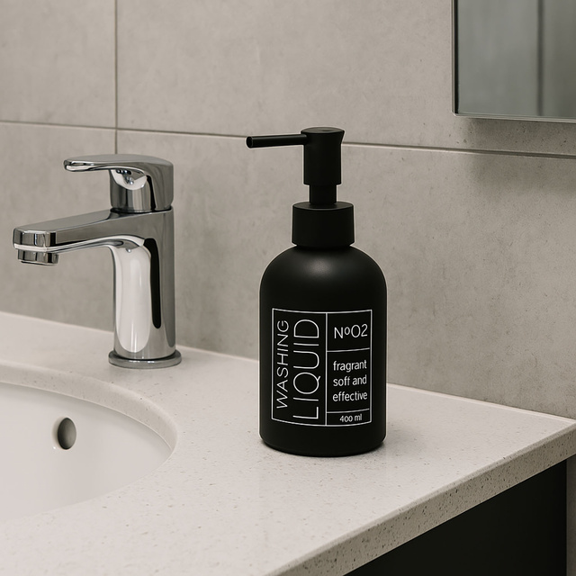 Dozator de sapun din sticla, 400 ml