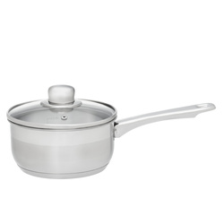 Cratiță cu capac din sticlă, 1,5 l