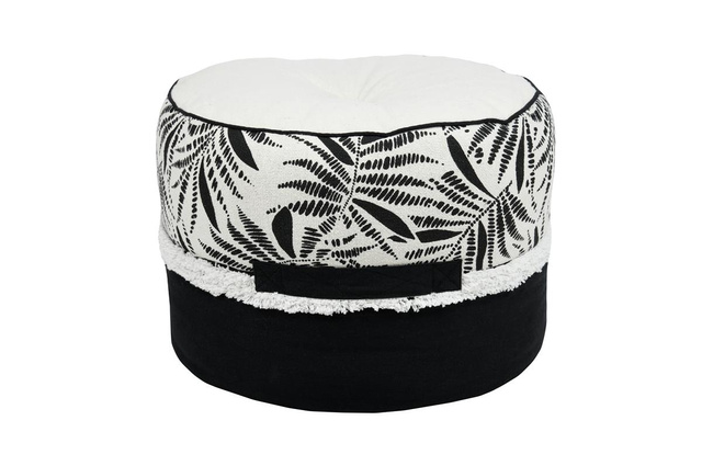 Pouf din bumbac ZIANA, Ø 40 cm