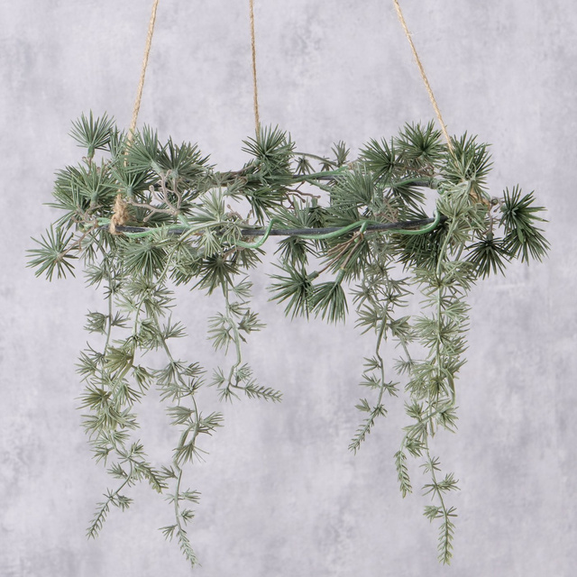 Coroană decorativă realizată manual KIEFER, Ø35 cm