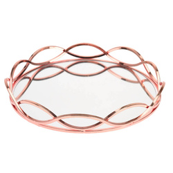 Tava pentru lumanari cu oglinda, 23 cm diametru