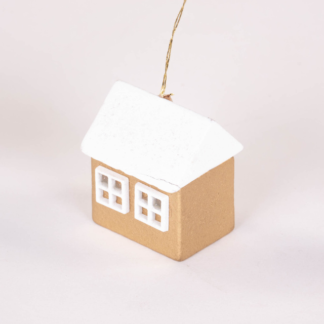 Set de jucării din lemn pentru brad, 12 buc.