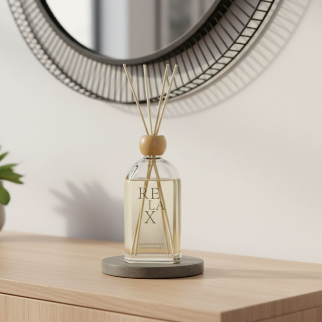 Difuzor de parfum cu bețișoare FUNI, 500 ml, relaxare