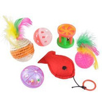 Set jucării pentru pisici, 6 piese