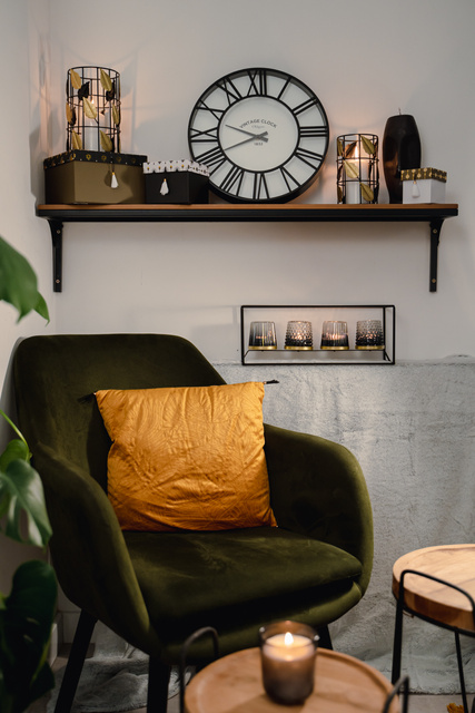 Suporturi din metal cu frunze decorative, 2 buc